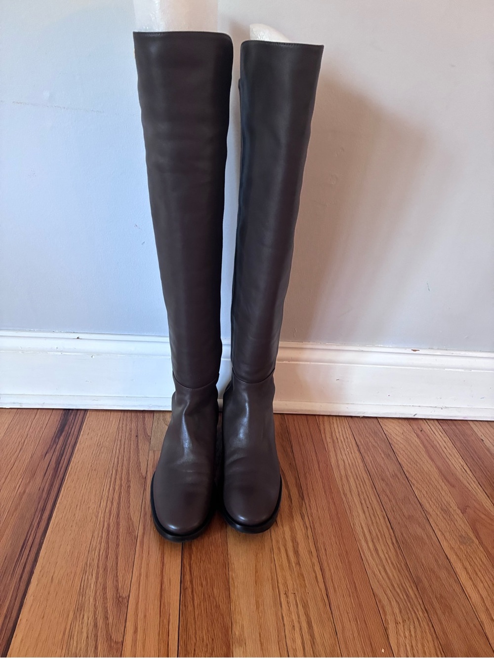 Stuart Weitzman Over-the-Knee Leather Boots - brown